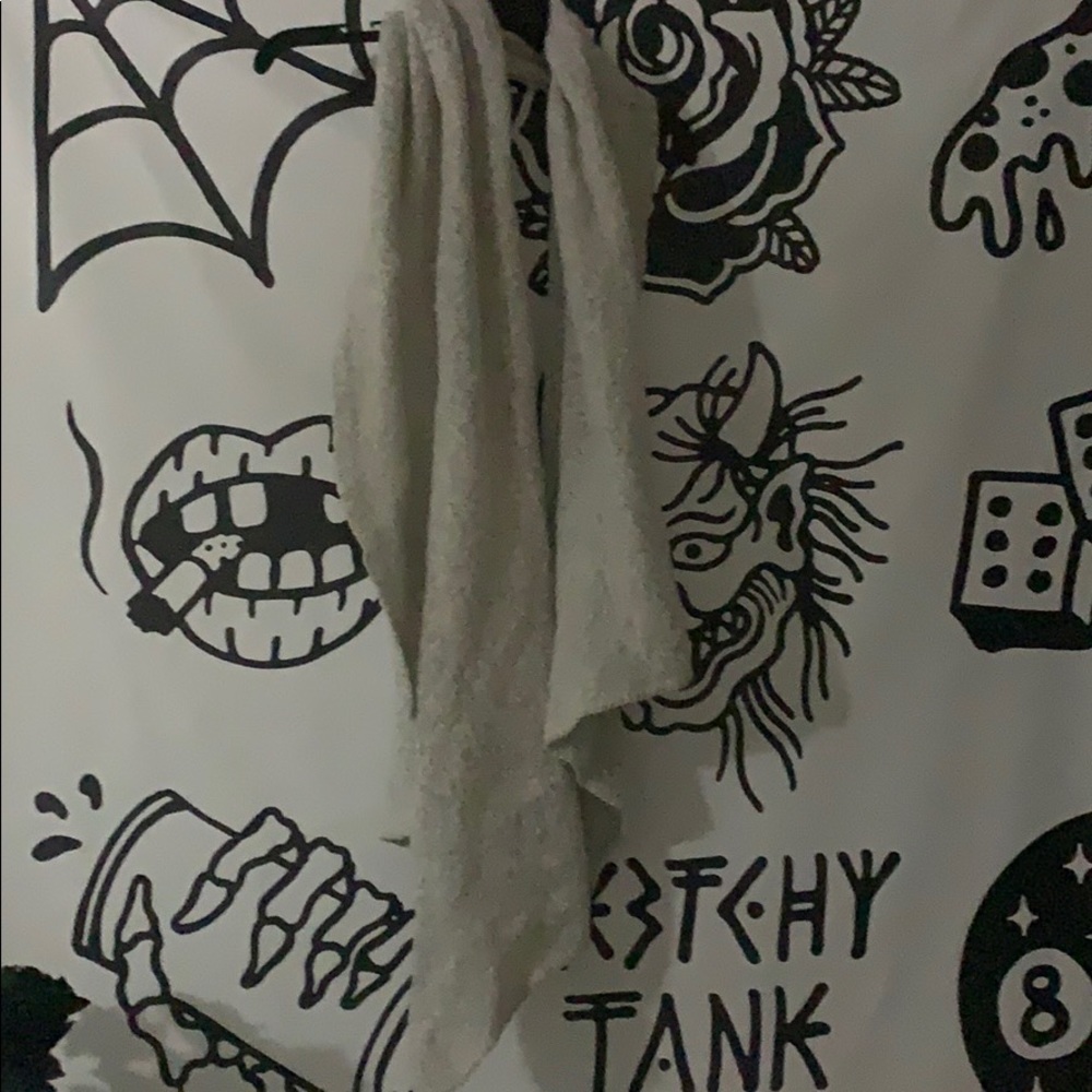 Grey super soft scarf